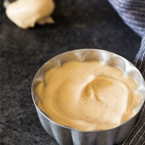 Small Batch Homemade Peanut Butter Whipped Cream from scratch