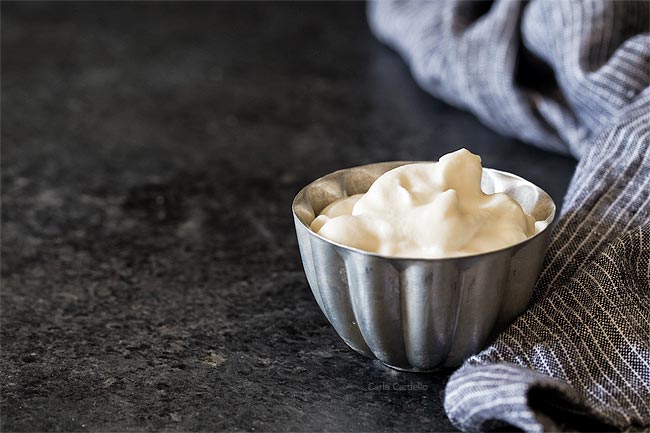 Homemade Whipped Cream makes enough dessert for two