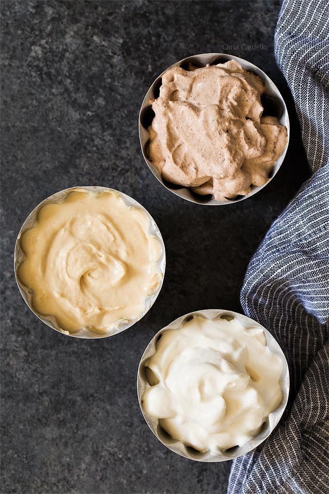 Small Batch Homemade Whipped Cream featuring chantilly, chocolate, and peanut butter