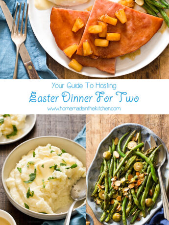 Not hosting a huge Easter this year? You're in luck because here is your ultimate guide to Easter Dinner For Two! Menu includes recipes for two and small batch recipes of your favorite Easter dishes