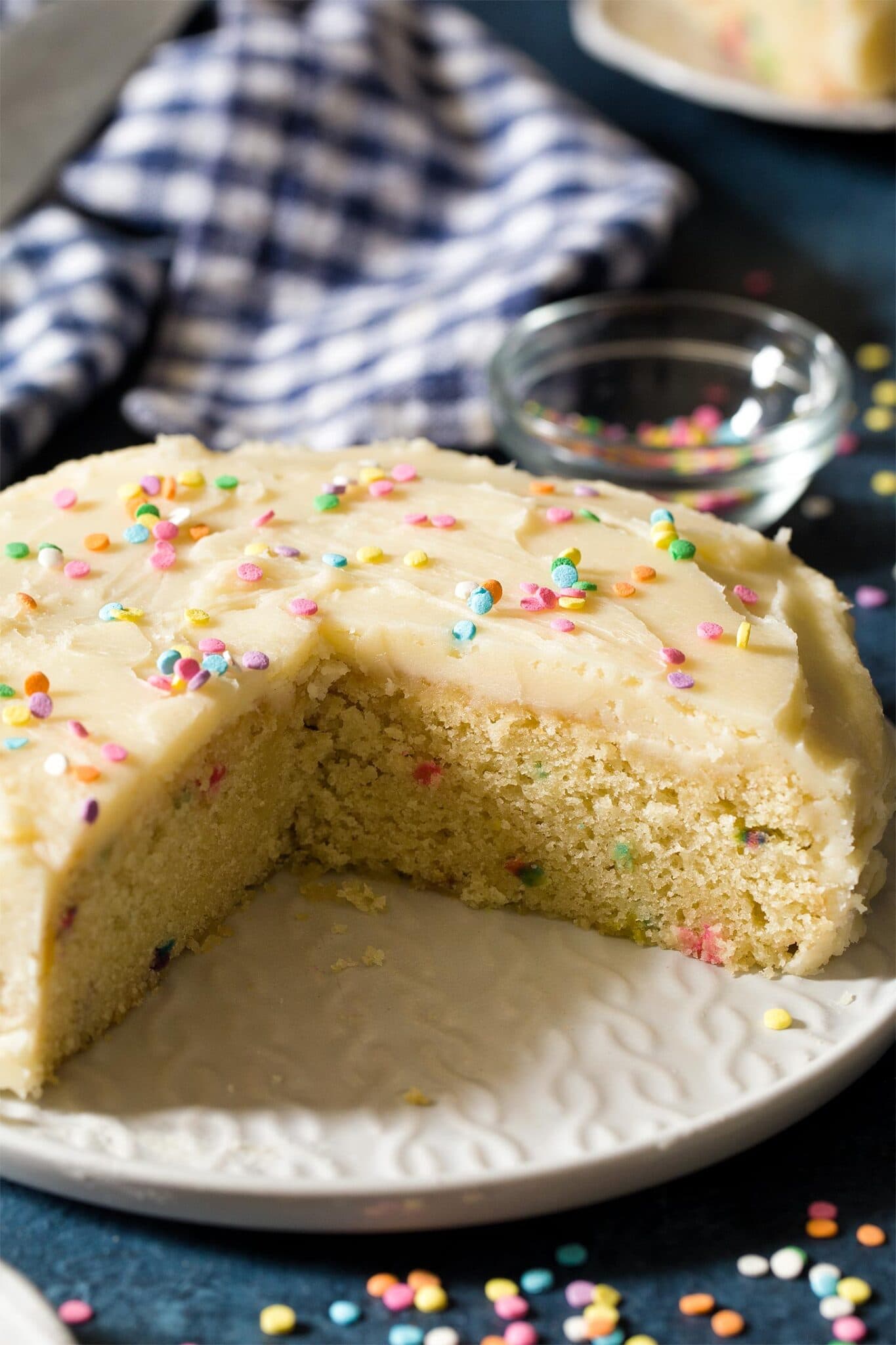 Small Birthday Cake (6 Inch Funfetti Cake) - Homemade In The Kitchen