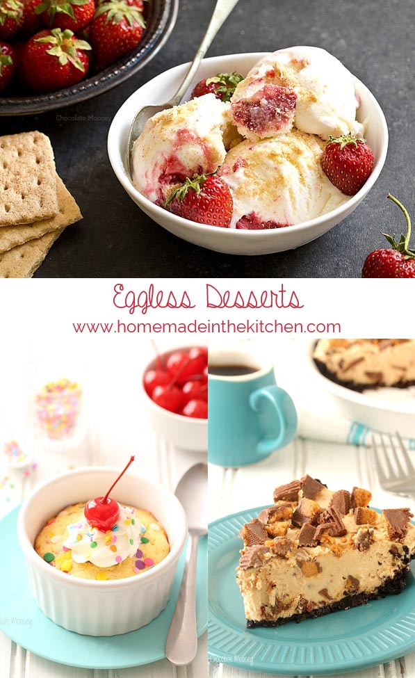 Eggless Desserts Recipes photo collage
