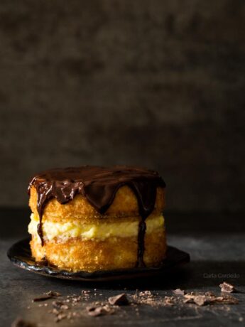 Mini Boston Cream Pie For Two