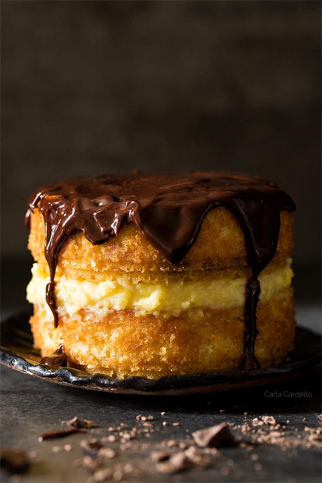 Small Boston Cream Pie (Dessert For Two)