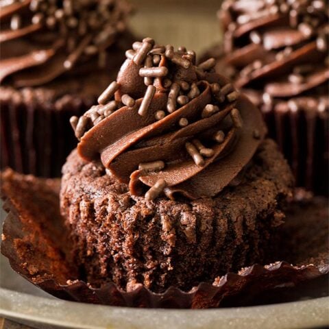 Homemade Chocolate Cupcakes (Small Batch)