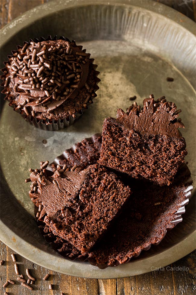 Chocolate Cupcakes For Two