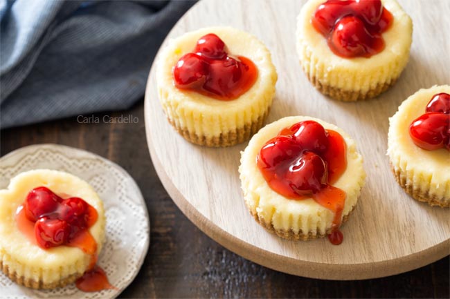 5 Mini Cheesecakes