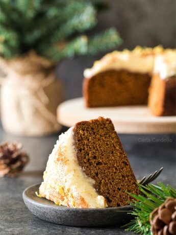 Slice of 6 Inch Gingerbread Cake