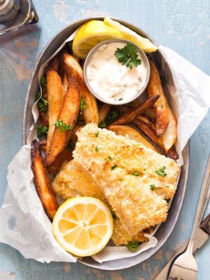 Baked Fish and Chips