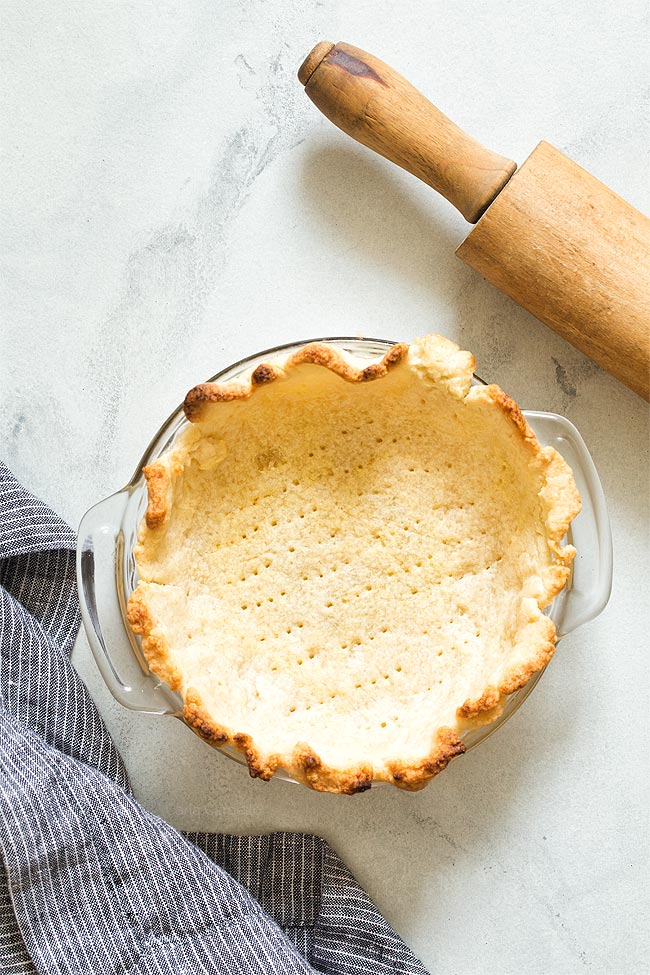 Baked pie crust