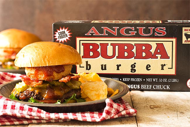 BBQ Burger with BUBBA burger box