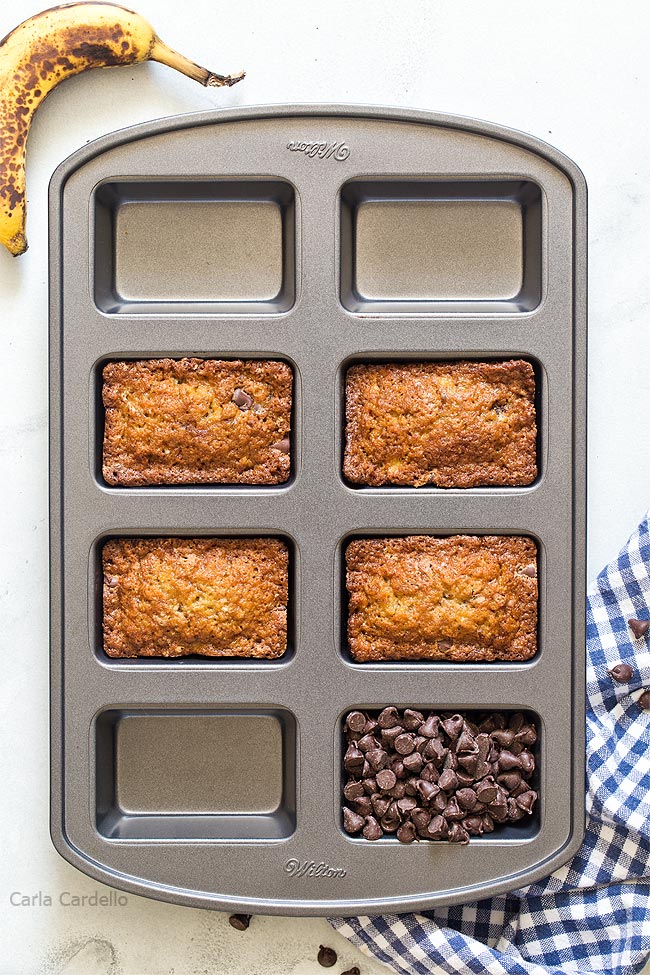 Mini Banana Bread Loaves - Honey and Birch