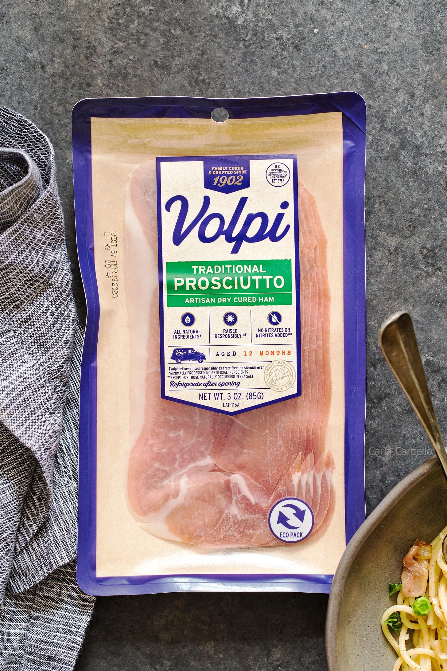Package of Volpi Prosciutto