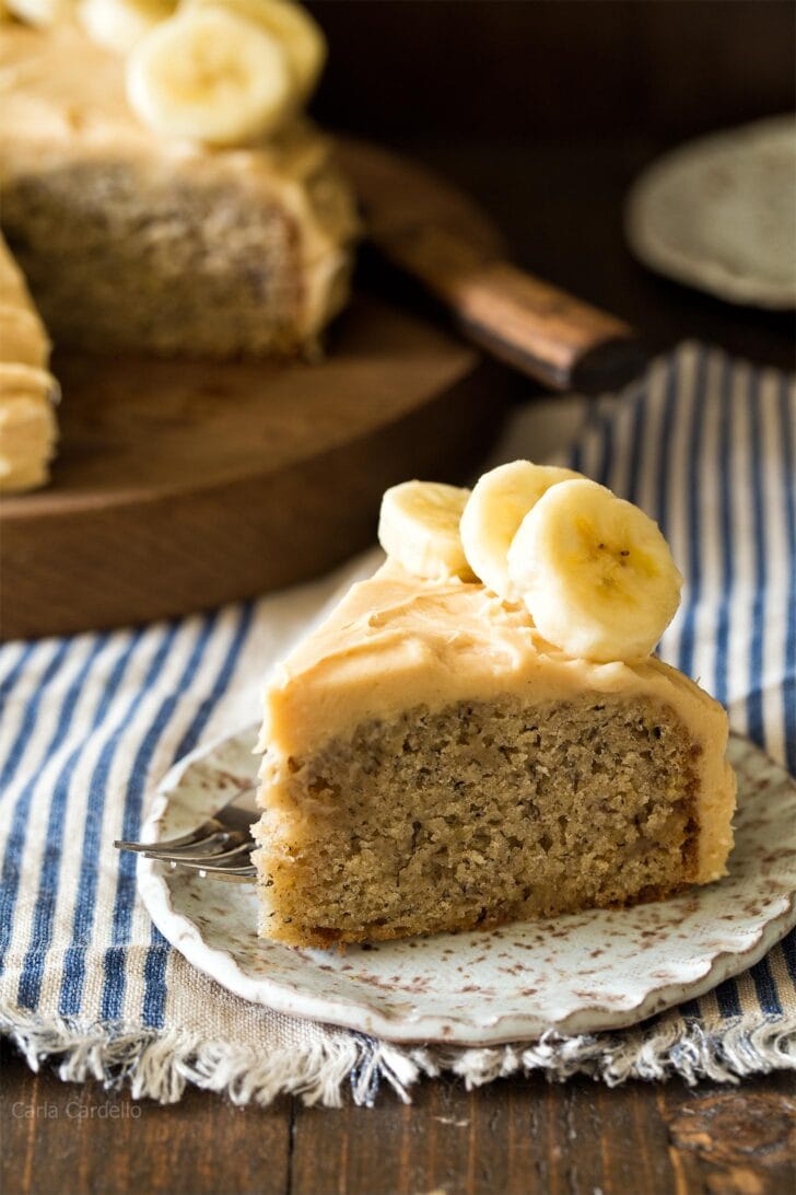 Small Banana Cake Homemade In The Kitchen