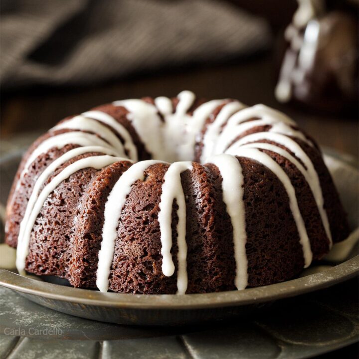 Small Bundt Cake on a plate
