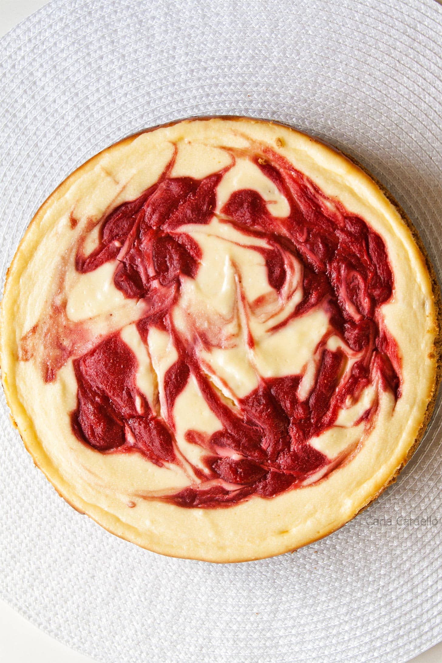 Strawberry Swirl Cheesecake