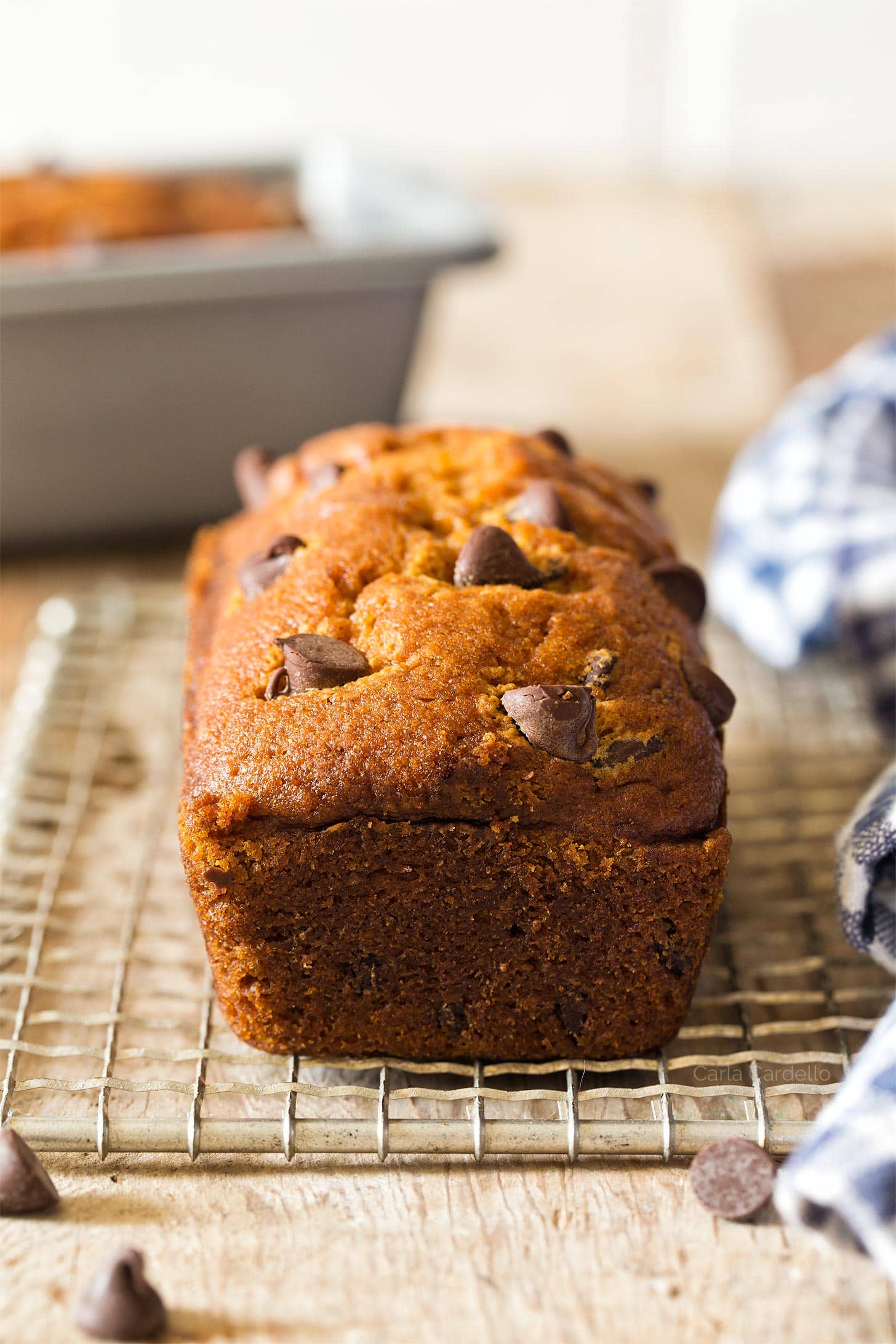 Close up of mini pumpkin bread