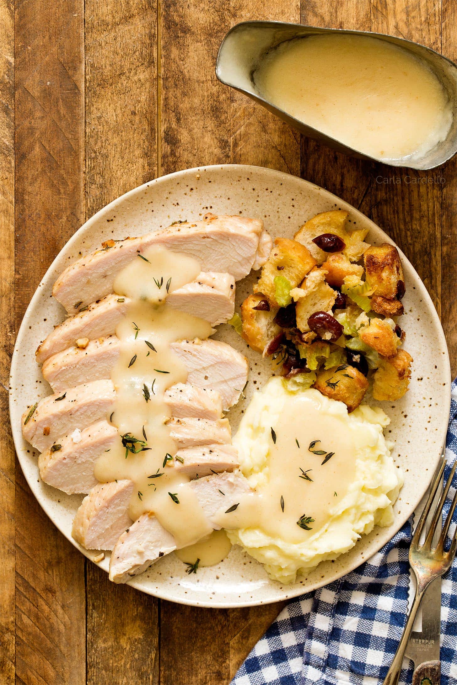 Turkey Tenderloin with herb butter