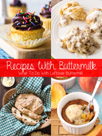 Recipes with buttermilk collage