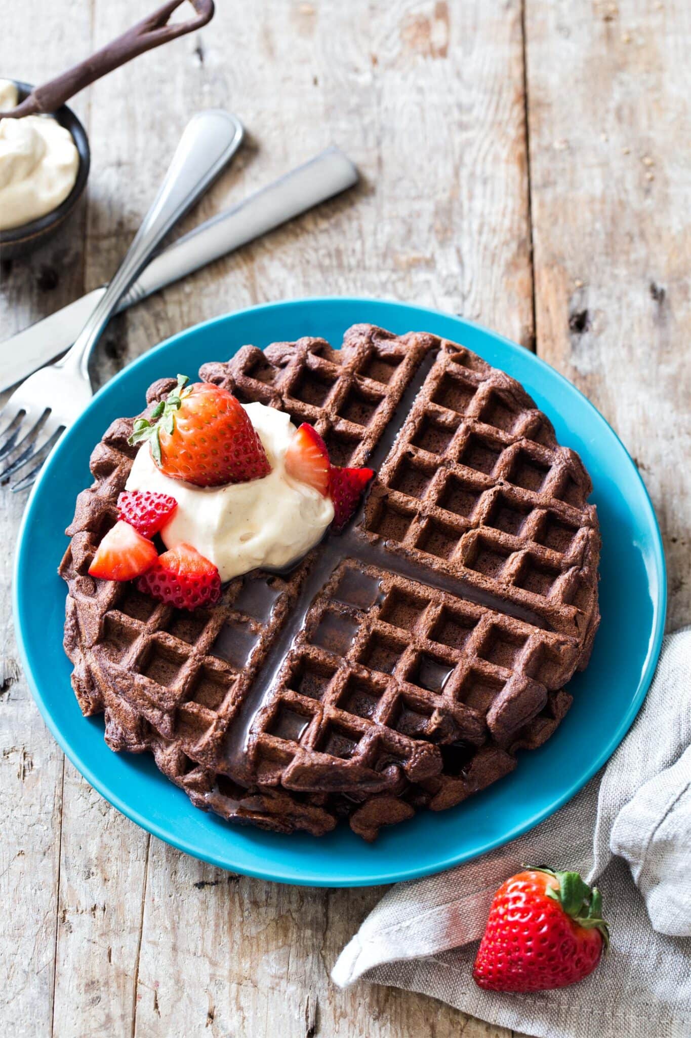 Chocolate Waffles - Homemade In The Kitchen