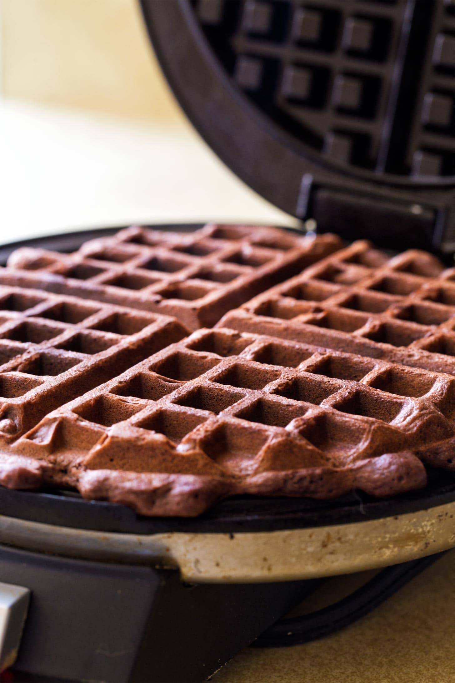Chocolate Waffles - Homemade In The Kitchen
