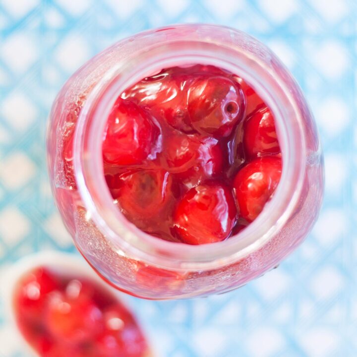 Cherry Pie Filling recipe from scratch in a jar